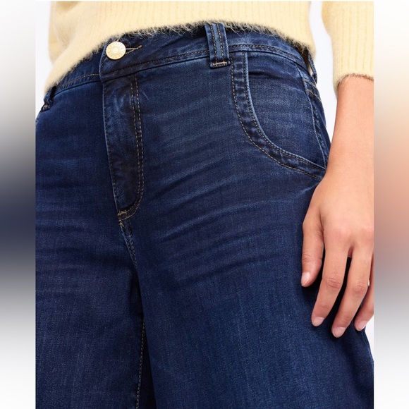 Kut from the Kloth Denim - Kut from the Kloth Dark Indigo High-Rise Wide Leg Jeans